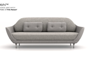 RFH Favin Sofa Grey - Ilustración 3D