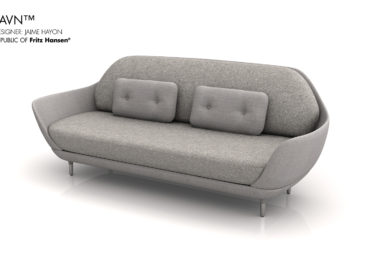 RFH Favin Sofa Grey - Ilustración 3D